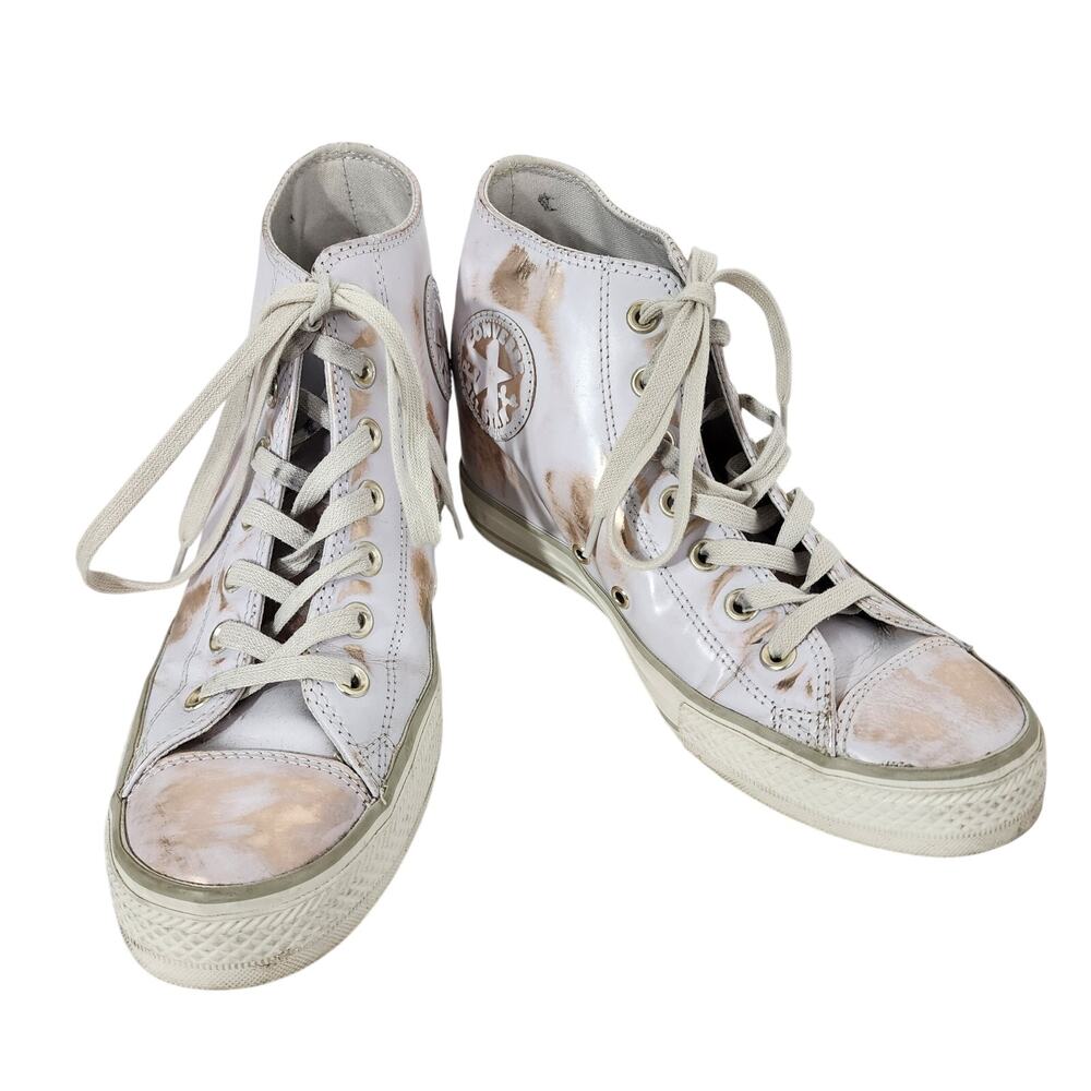 Converse Chuck Taylor All Star 10 Lux Brush Off Hidden Wedge High Top Sneaker
